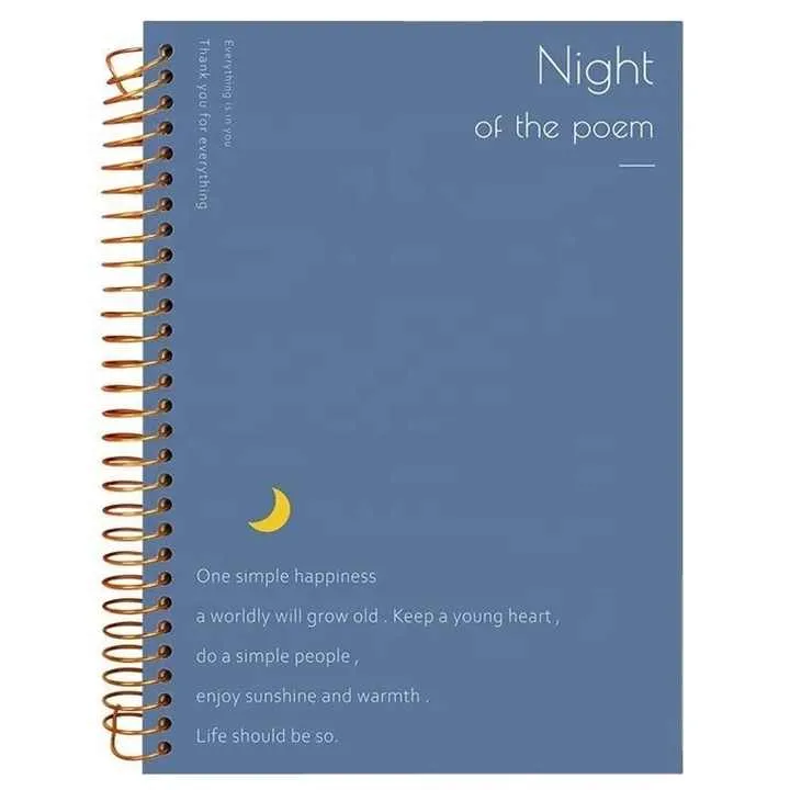 مجموعة هدايا دفتر ملاحظات وقلم حلزوني مخصص Customized Spiral Notebook and Pen Gift Set