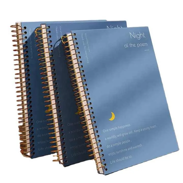 مجموعة هدايا دفتر ملاحظات وقلم حلزوني مخصص Customized Spiral Notebook and Pen Gift Set