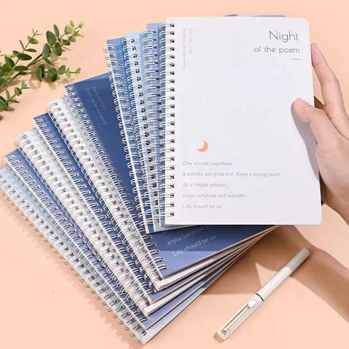 مجموعة هدايا دفتر ملاحظات وقلم حلزوني مخصص Customized Spiral Notebook and Pen Gift Set