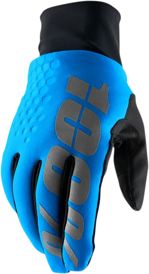 100% Hydromatic Brisker Gloves - Blue - Large 10018-00007