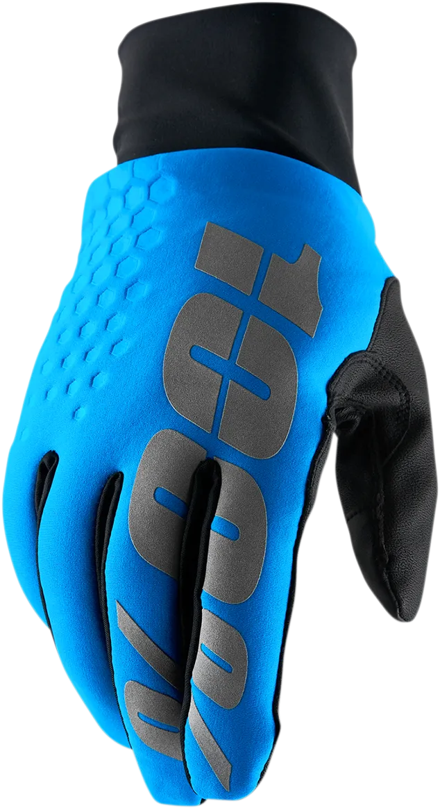 100% Hydromatic Brisker Gloves - Blue - Medium 10018-00006