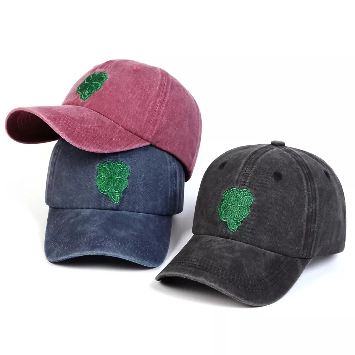4 Leaves Lucky Clover Baseball Cap