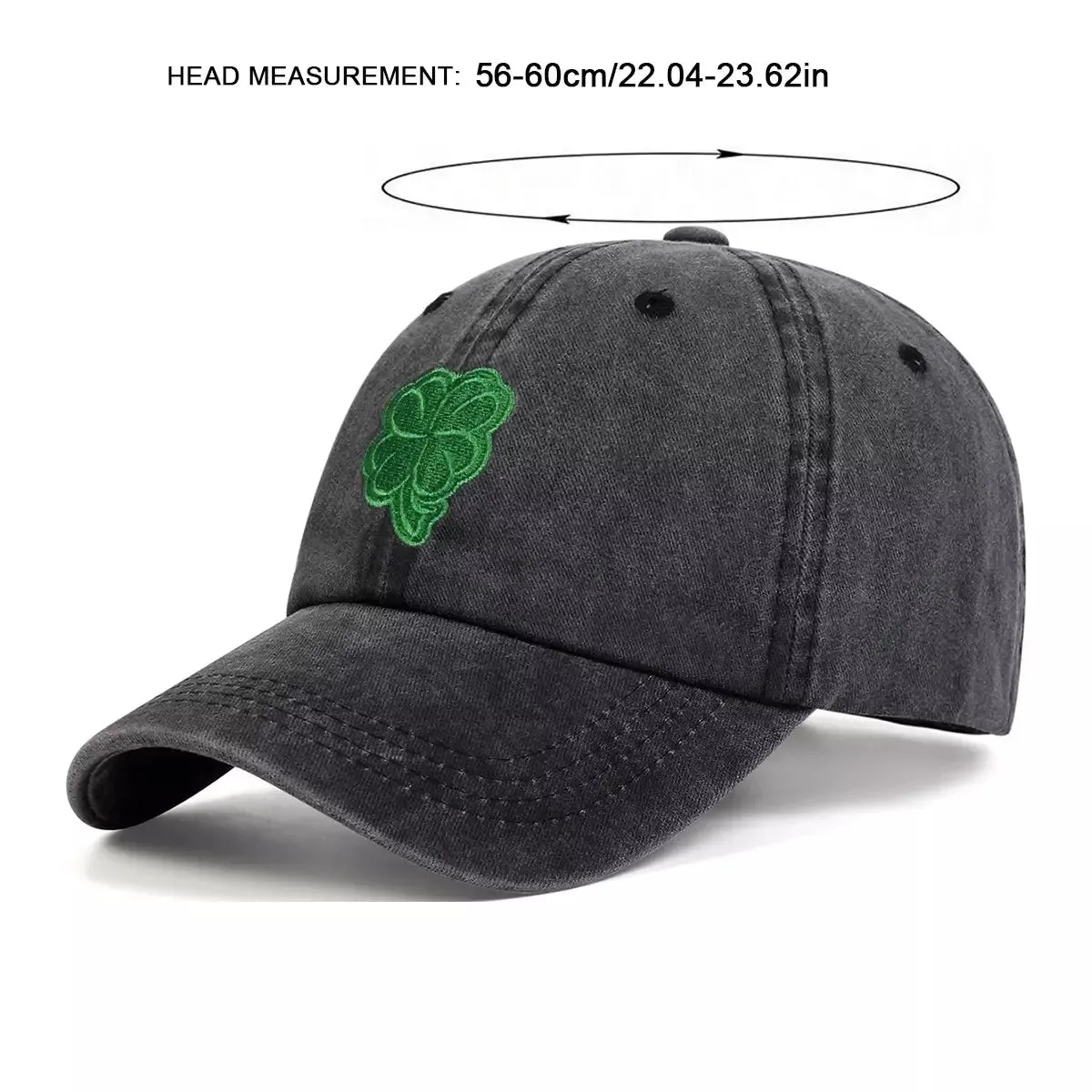 4 Leaves Lucky Clover Baseball Cap