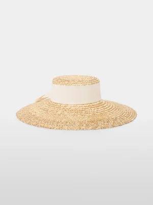 Elegant Straw Hat - Off White