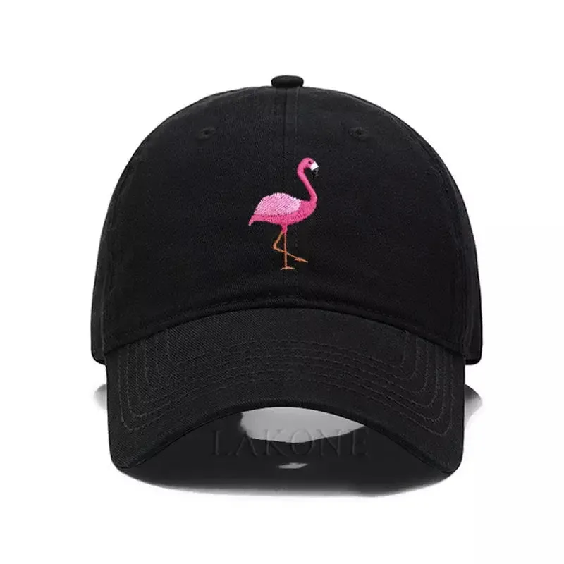 Flamingo Washed Cotton Baseball Cap