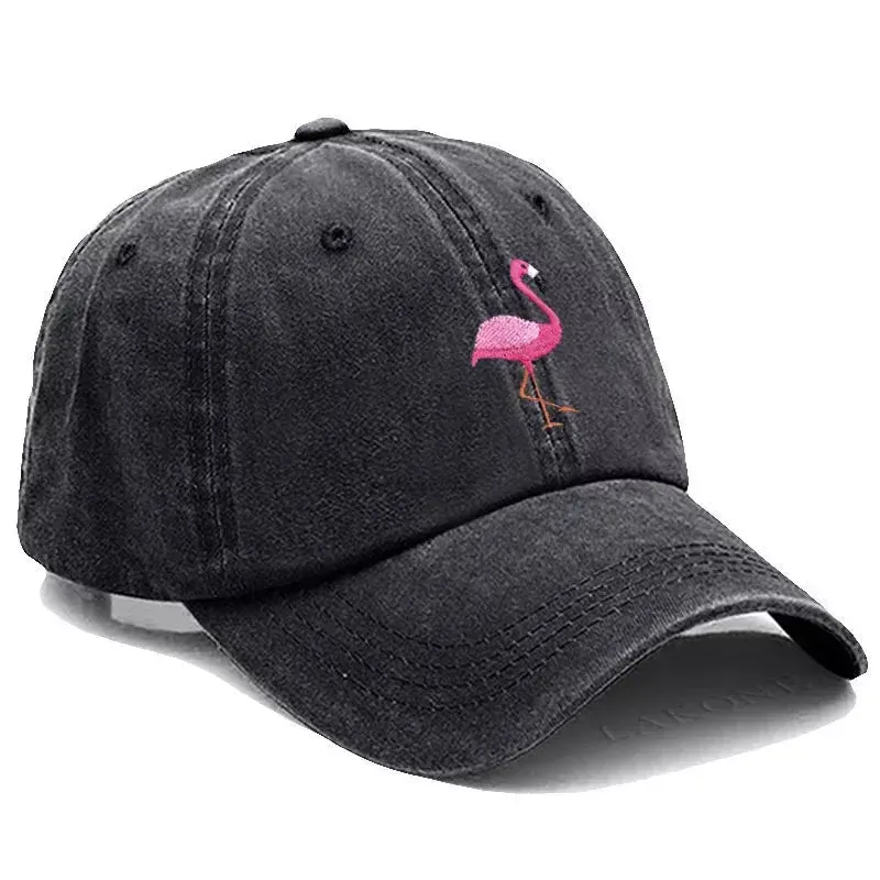 Flamingo Washed Cotton Baseball Cap
