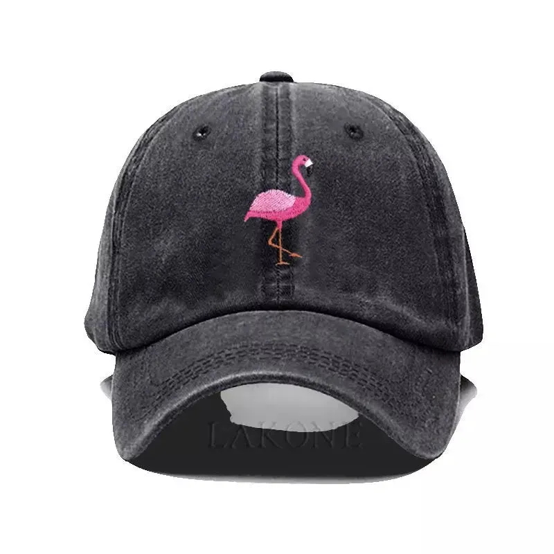 Flamingo Washed Cotton Baseball Cap