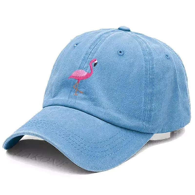 Flamingo Washed Cotton Baseball Cap