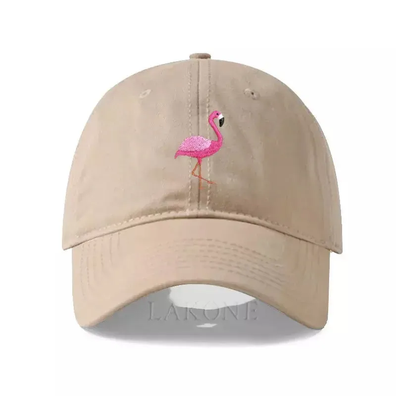 Flamingo Washed Cotton Baseball Cap