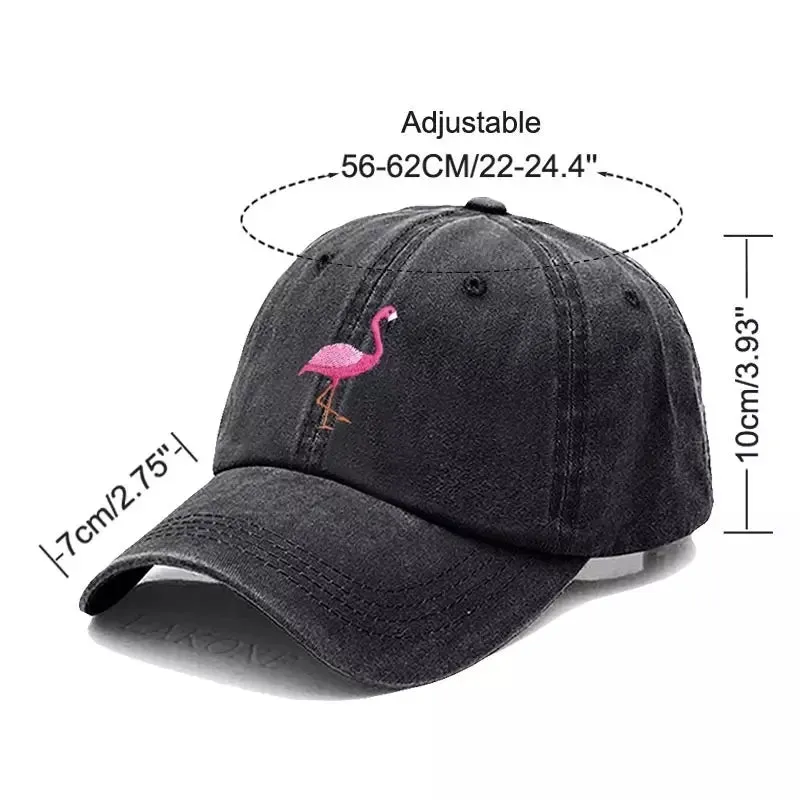 Flamingo Washed Cotton Baseball Cap