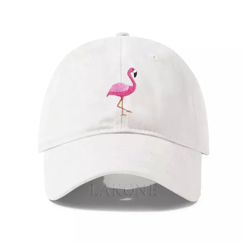 Flamingo Washed Cotton Baseball Cap