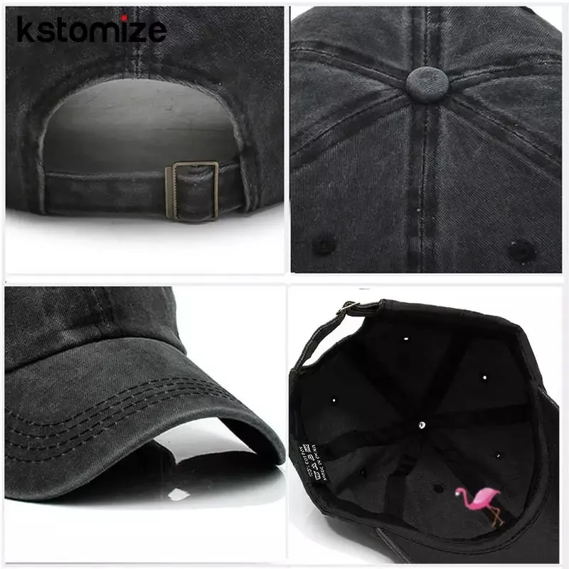 Flamingo Washed Cotton Baseball Cap