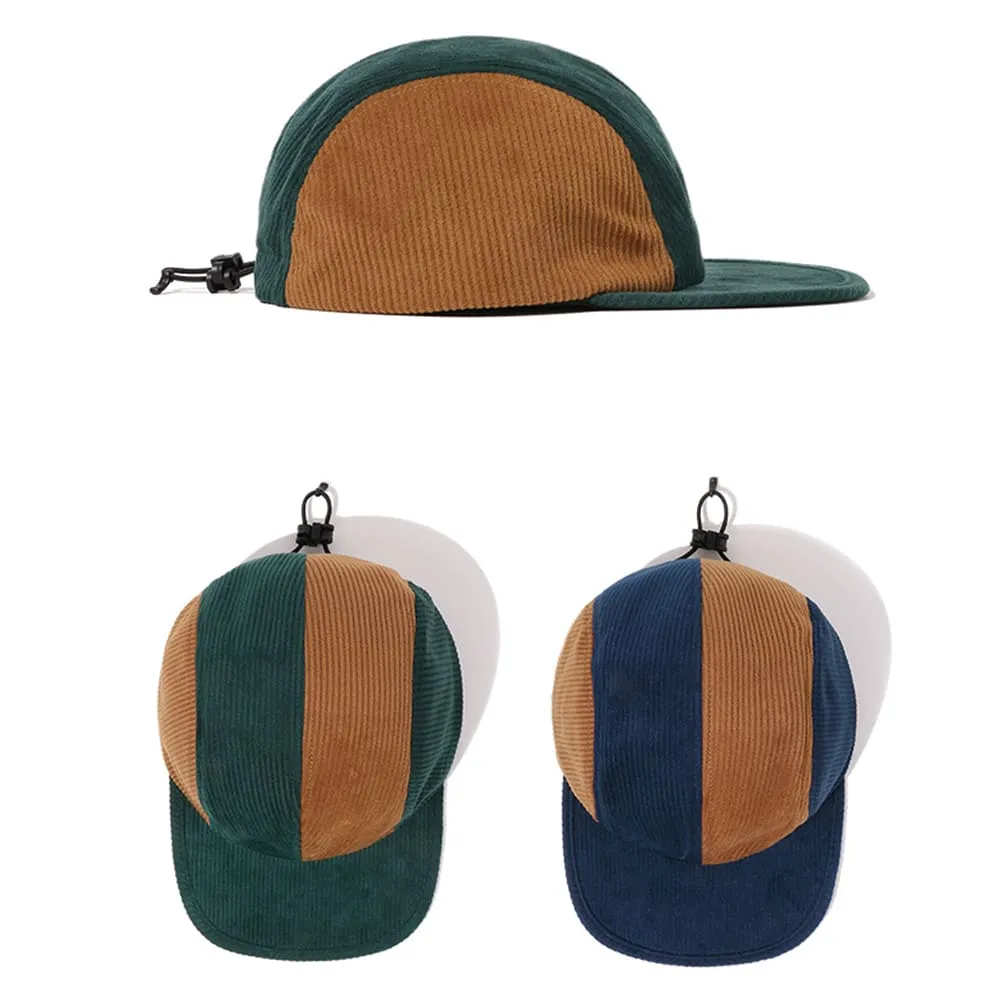 J&M Striped Corduroy Baseball Cap
