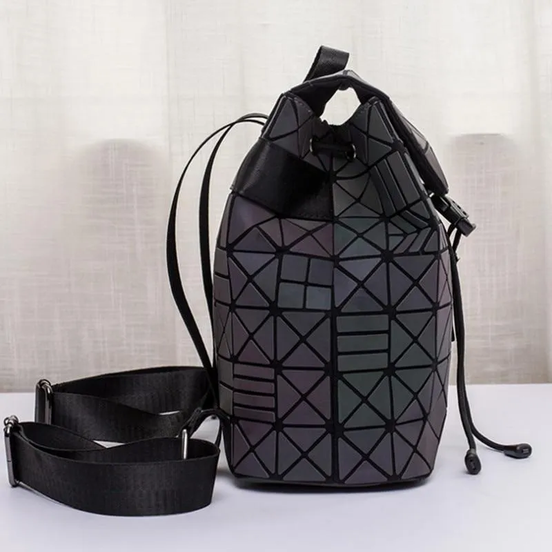Luminous Geometric Backpack Women Bag Backpack