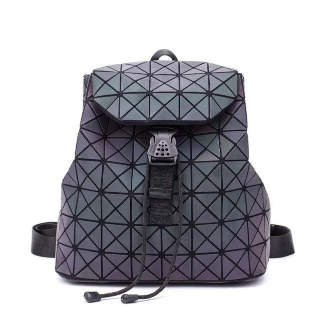 Luminous Geometric Backpack Women Bag Backpack