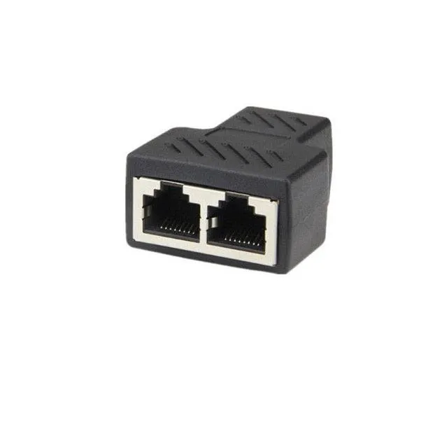 Network Rj45 Cable Port Network Cable Splitter Extender Plug Adapter Connector
