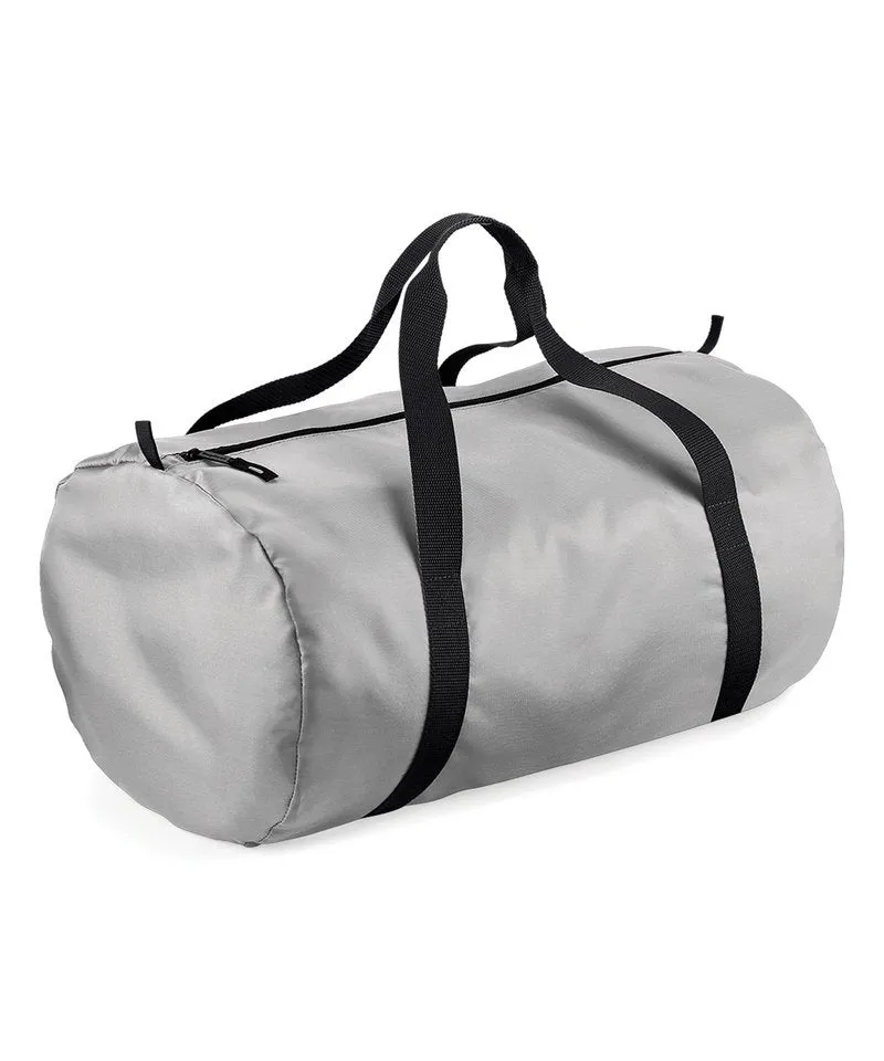 Packaway barrel bag | Silver/Black