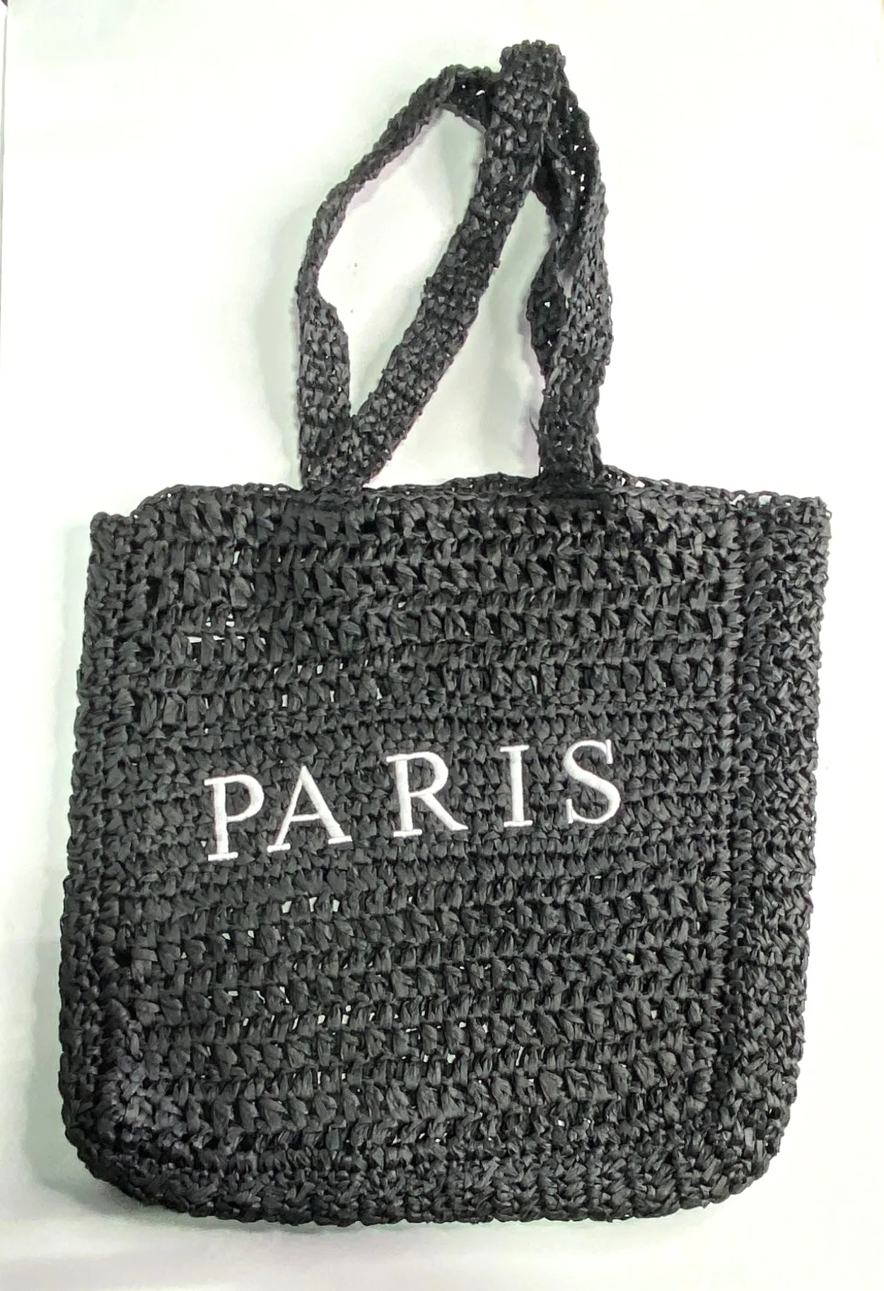 Paris Straw Tote Bag