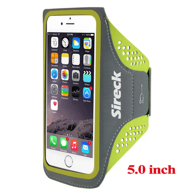 Sireck 2018 Running Bags Men Women 5.0" 5.8" Touch Screen Cell Phone Arms Package
