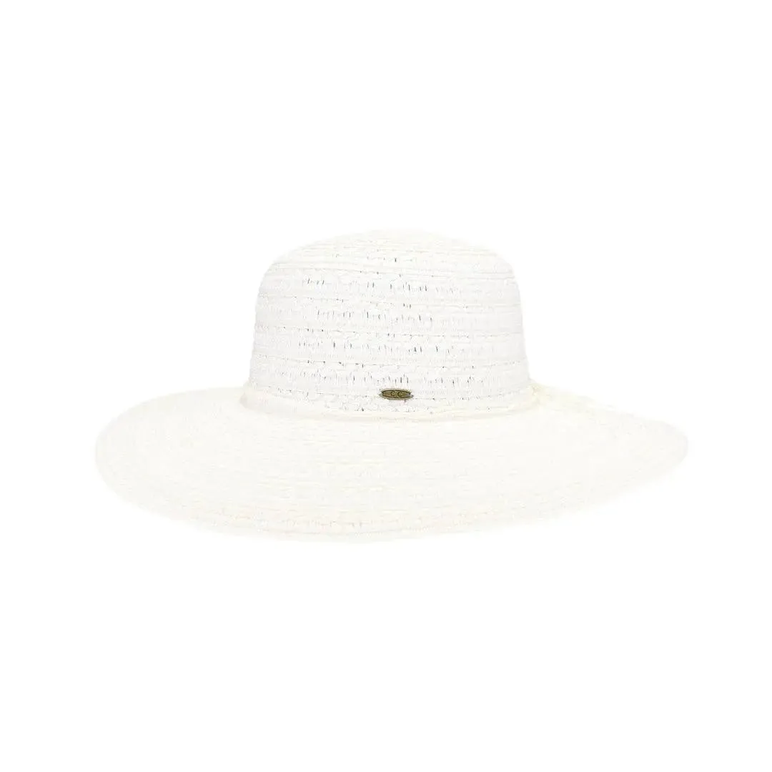 Textured Wide Brim Sun Hat