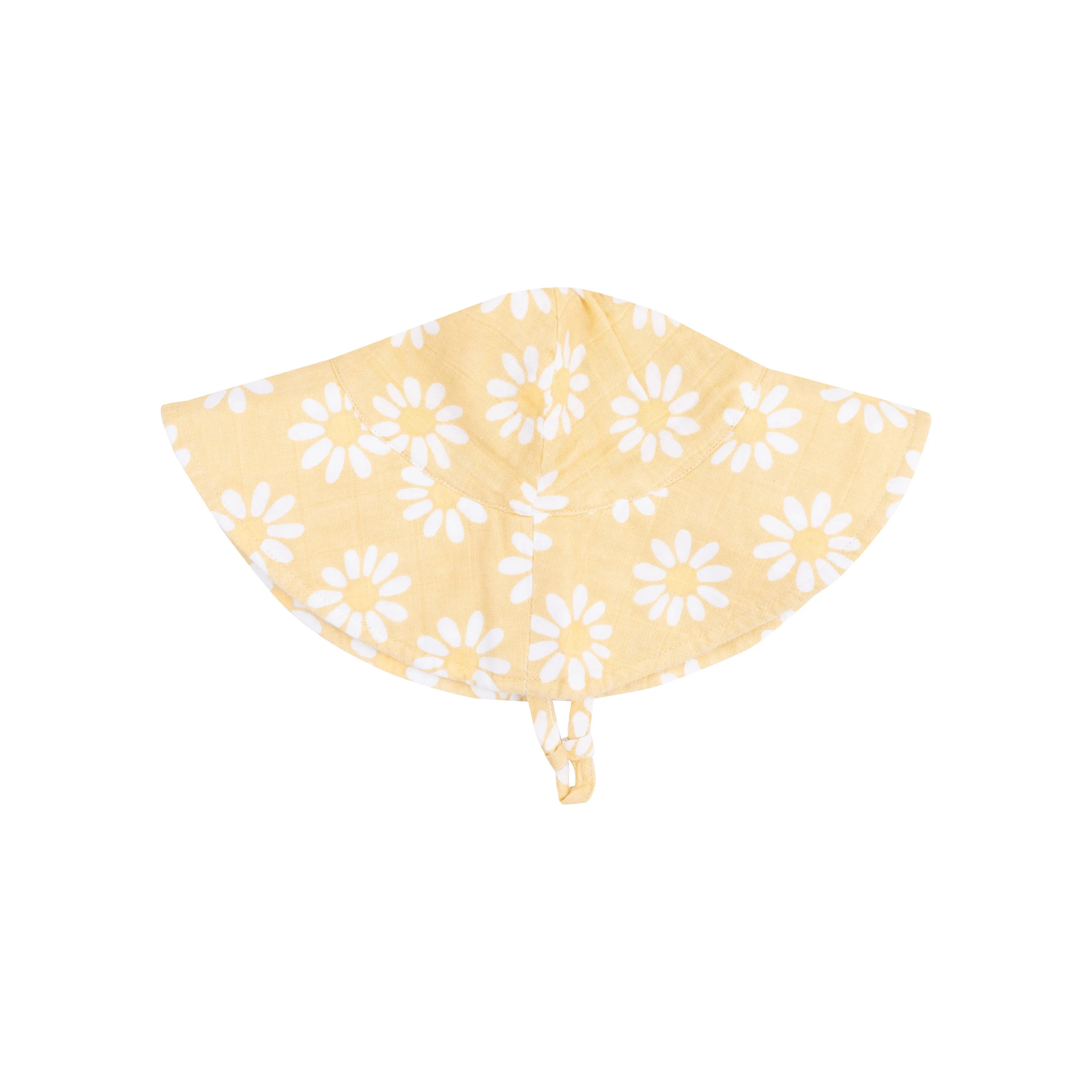 Yellow Mod Daisy Wide Brim Sunhat